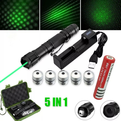 Rechargeable Green Laser Pointer Long Range Torch