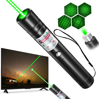 Rechargeable Green Laser Pointer Metal Torch