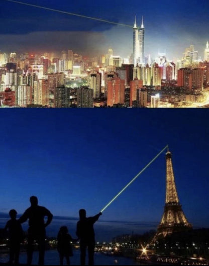 Rechargeable Green Laser Pointer USB Metal Pen