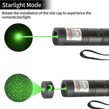 Rechargeable Green Laser Pointer USB Metal Pen