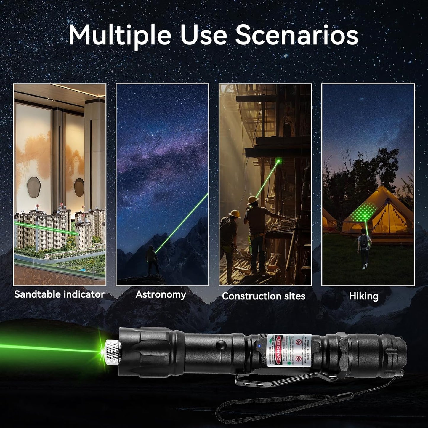 Rechargeable LED Flashlight Outdoor Torch