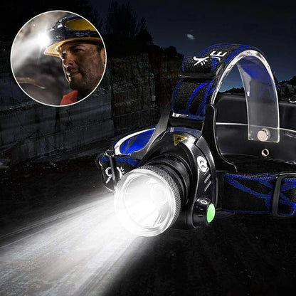 Rechargeable LED Headlamp 990000 Lumens