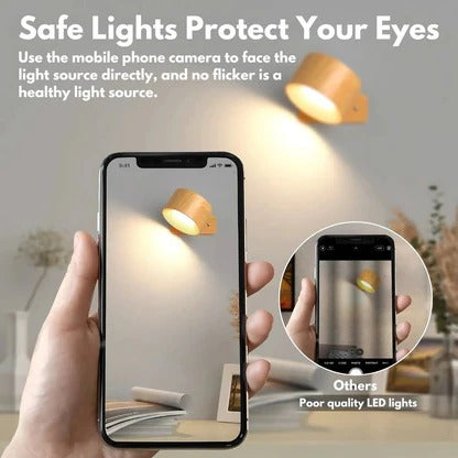 Rechargeable LED Wall Light 360 Degree Rotation