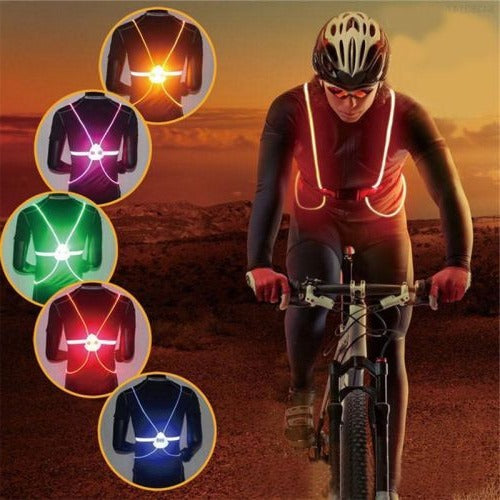 Reflective LED Flash Night Vest 360 Degree Visibility