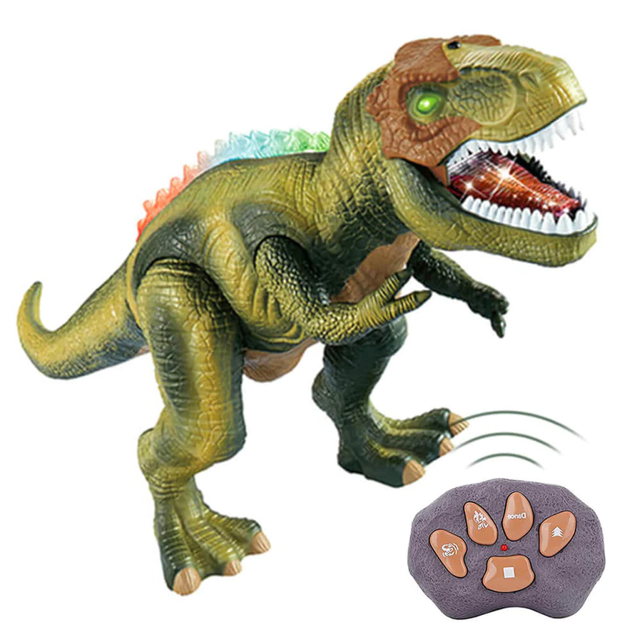 Remote Control T-Rex Dinosaur Toy with LED Light