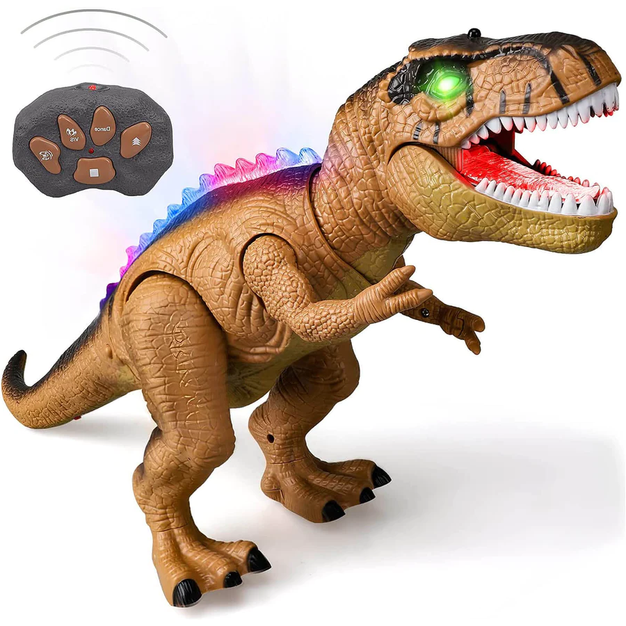 Remote Control T-Rex Dinosaur Toy with LED Light