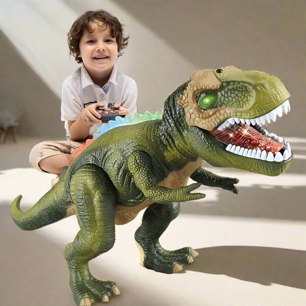 Remote Control T-Rex Dinosaur Toy with LED Light
