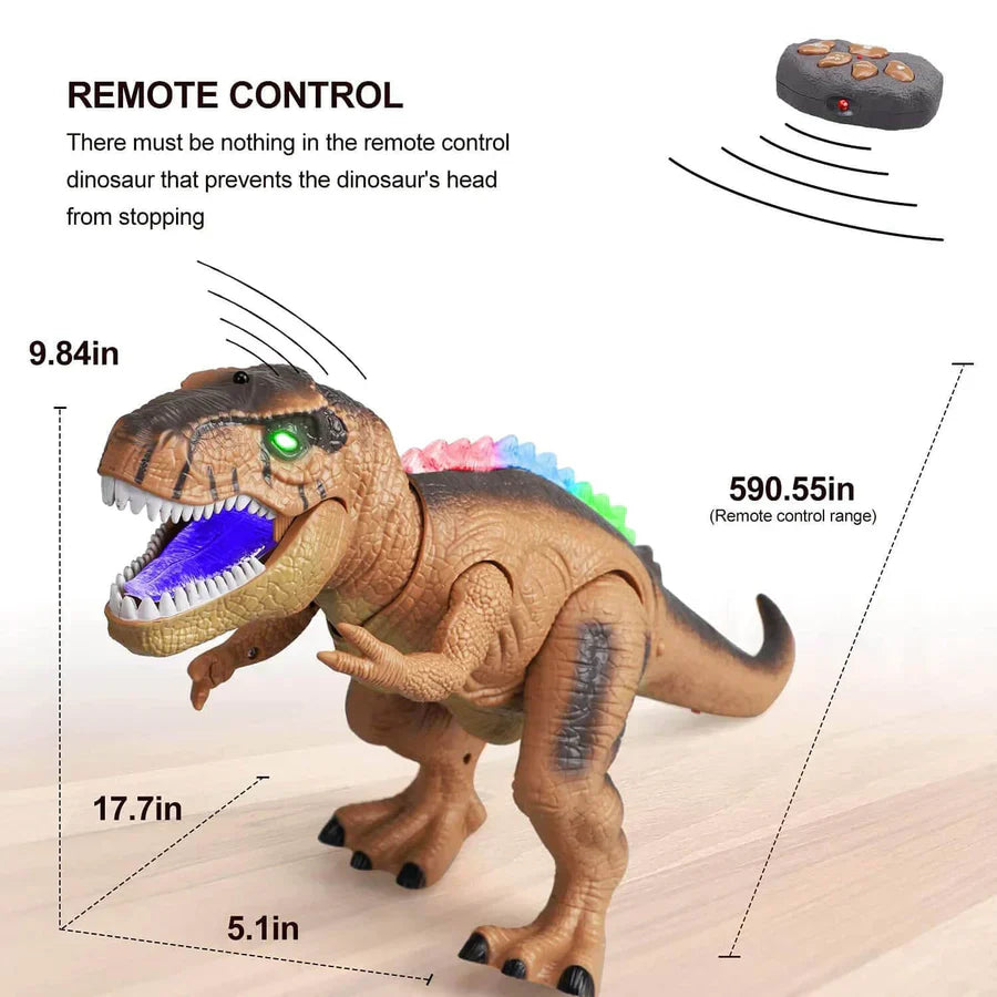 Remote Control T-Rex Dinosaur Toy with LED Light