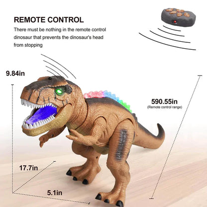 Remote Control T-Rex Dinosaur Toy with LED Light