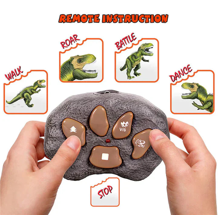 Remote Control T-Rex Dinosaur Toy with LED Light