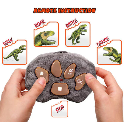 Remote Control T-Rex Dinosaur Toy with LED Light