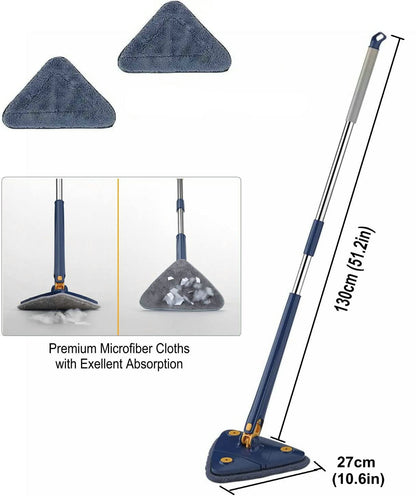 Rotating Floor Mop – 360° Triangle Cleaner for Hardwood & Tile Shine