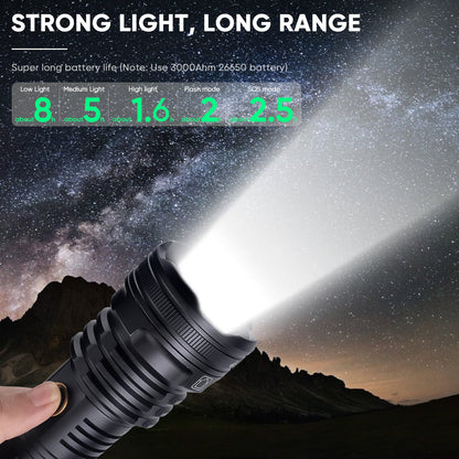 XHP90 USB Rechargeable LED Flashlight 99000LM