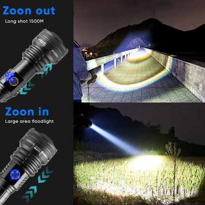 XHP90 USB Rechargeable LED Flashlight 99000LM