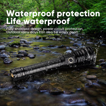 XHP90 USB Rechargeable LED Flashlight 99000LM