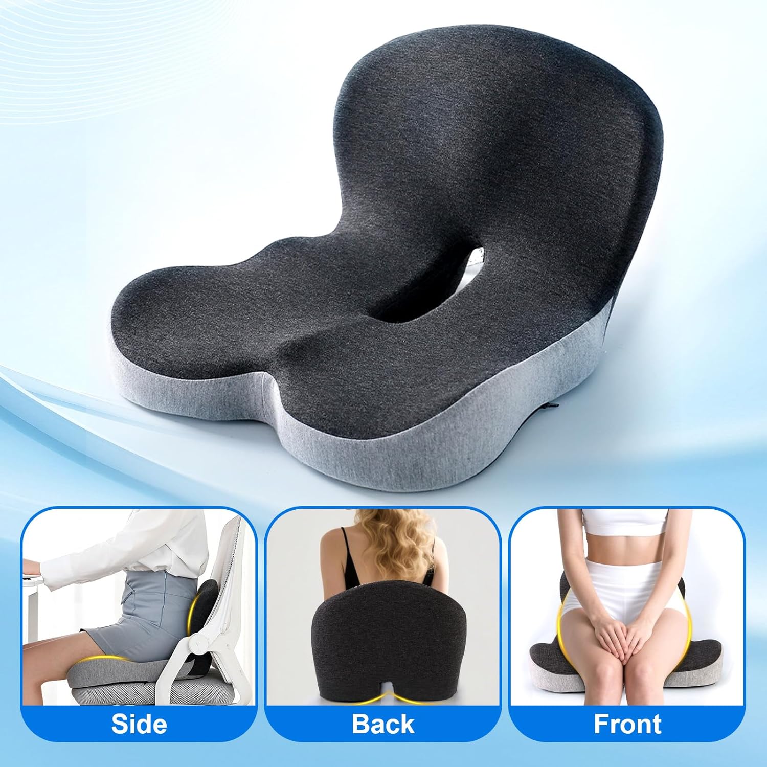 Seat Cushions with Back lumbar support for mobility scooter