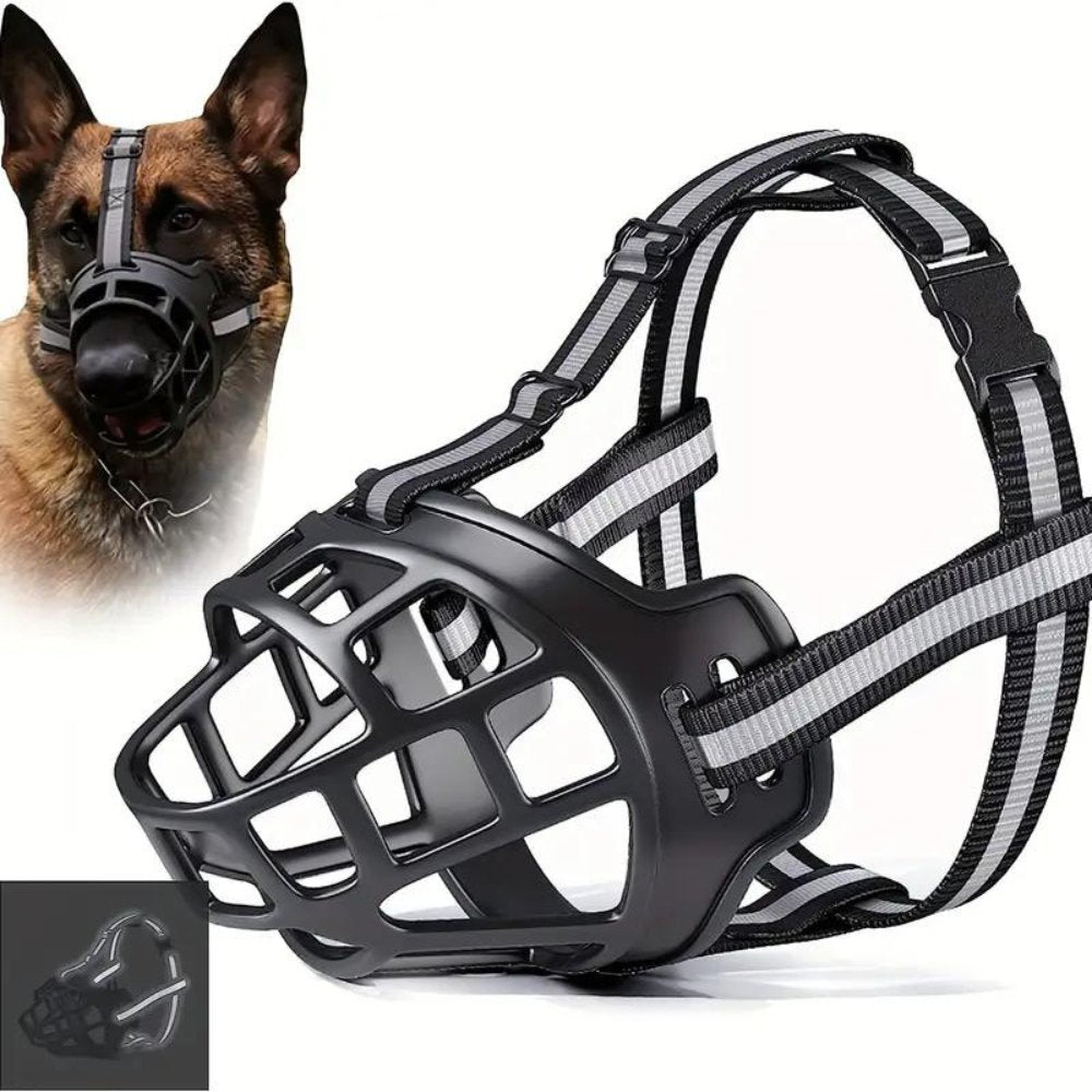Dog Muzzle SecureFit Adjustable Safety Canine Muzzle