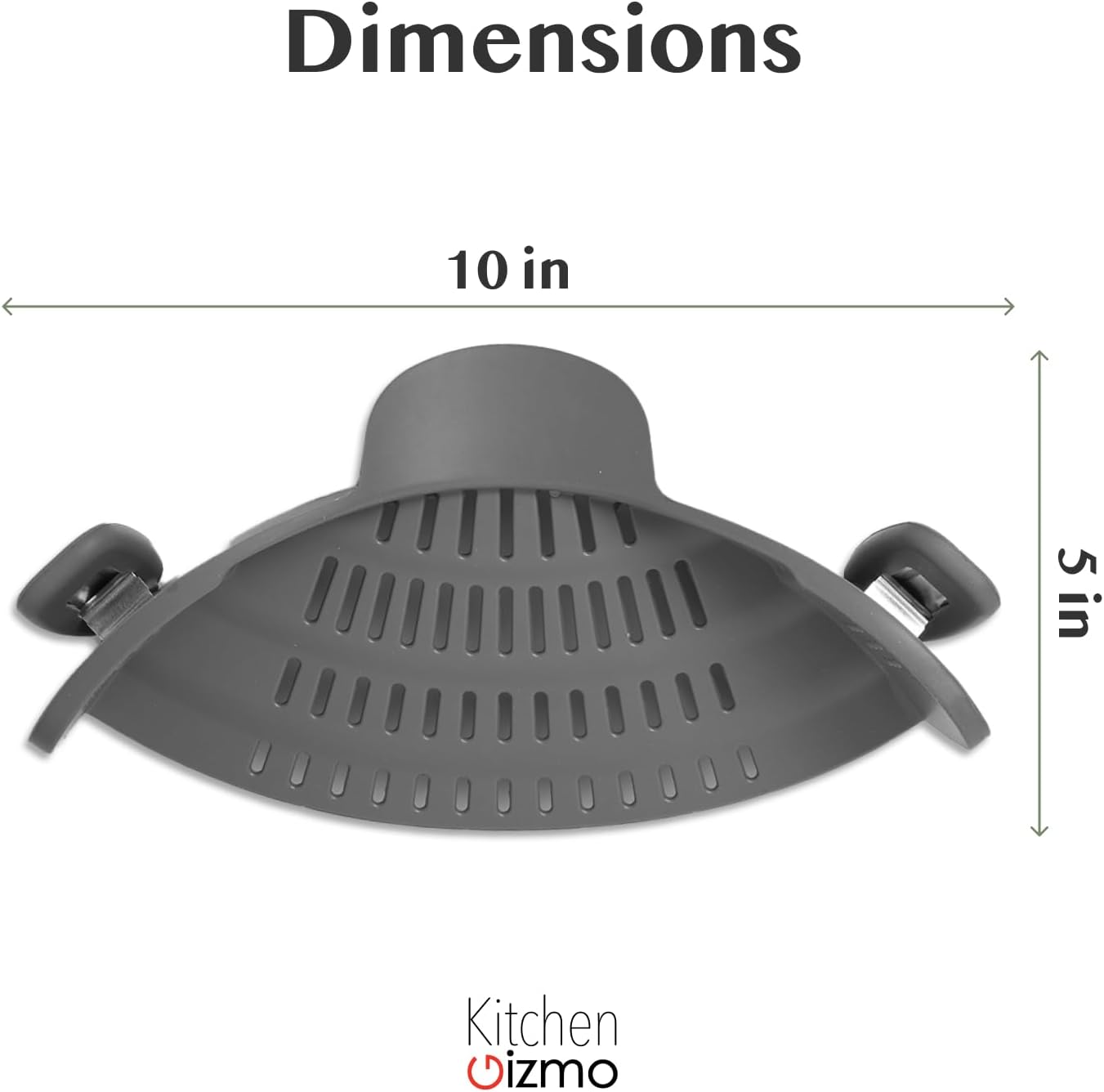 Silicone Pasta Strainer Clip-On Colander for Pots and Pans