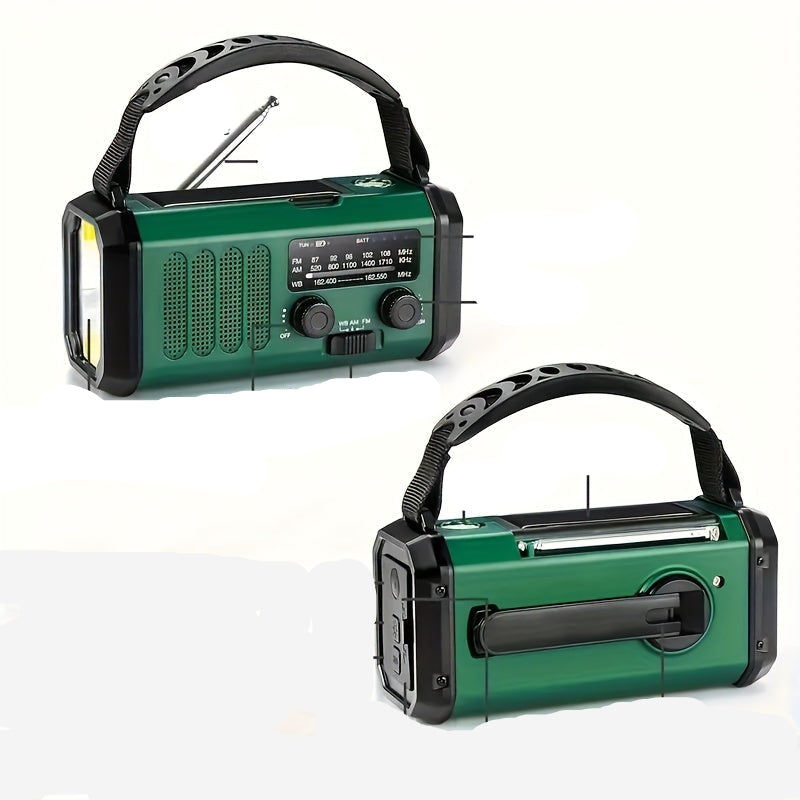 Solar Emergency Radio – Power Bank Radio with LED Lamp for Outdoors