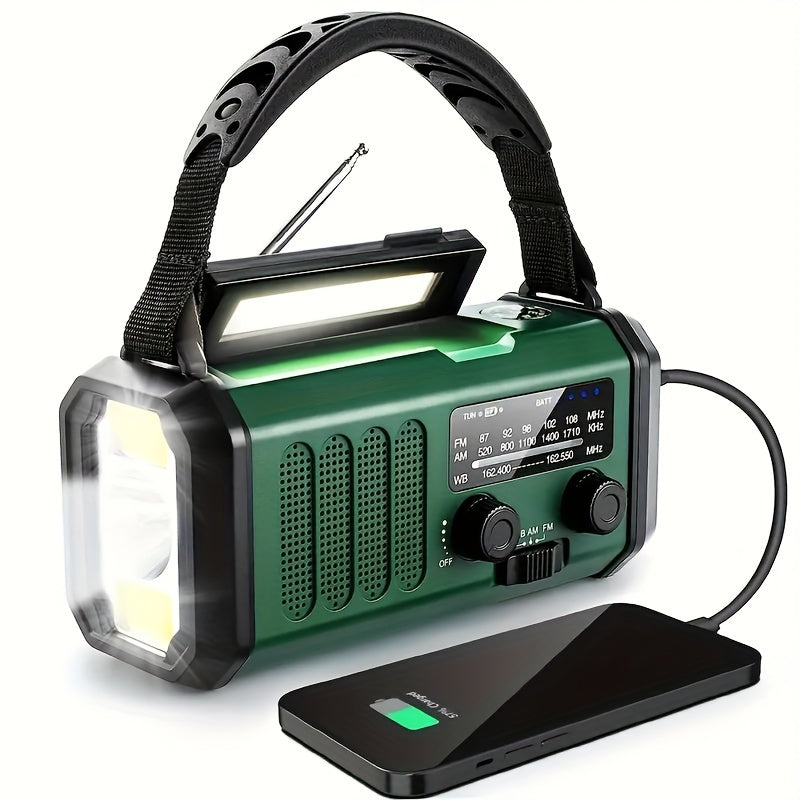 Solar Emergency Radio – Power Bank Radio with LED Lamp for Outdoors