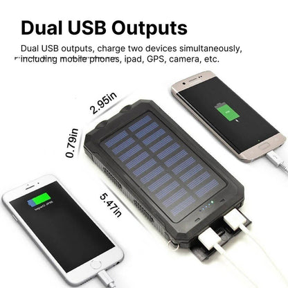 Solar Power Bank Waterproof Charger