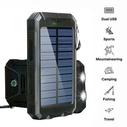 Solar Power Bank Waterproof Charger