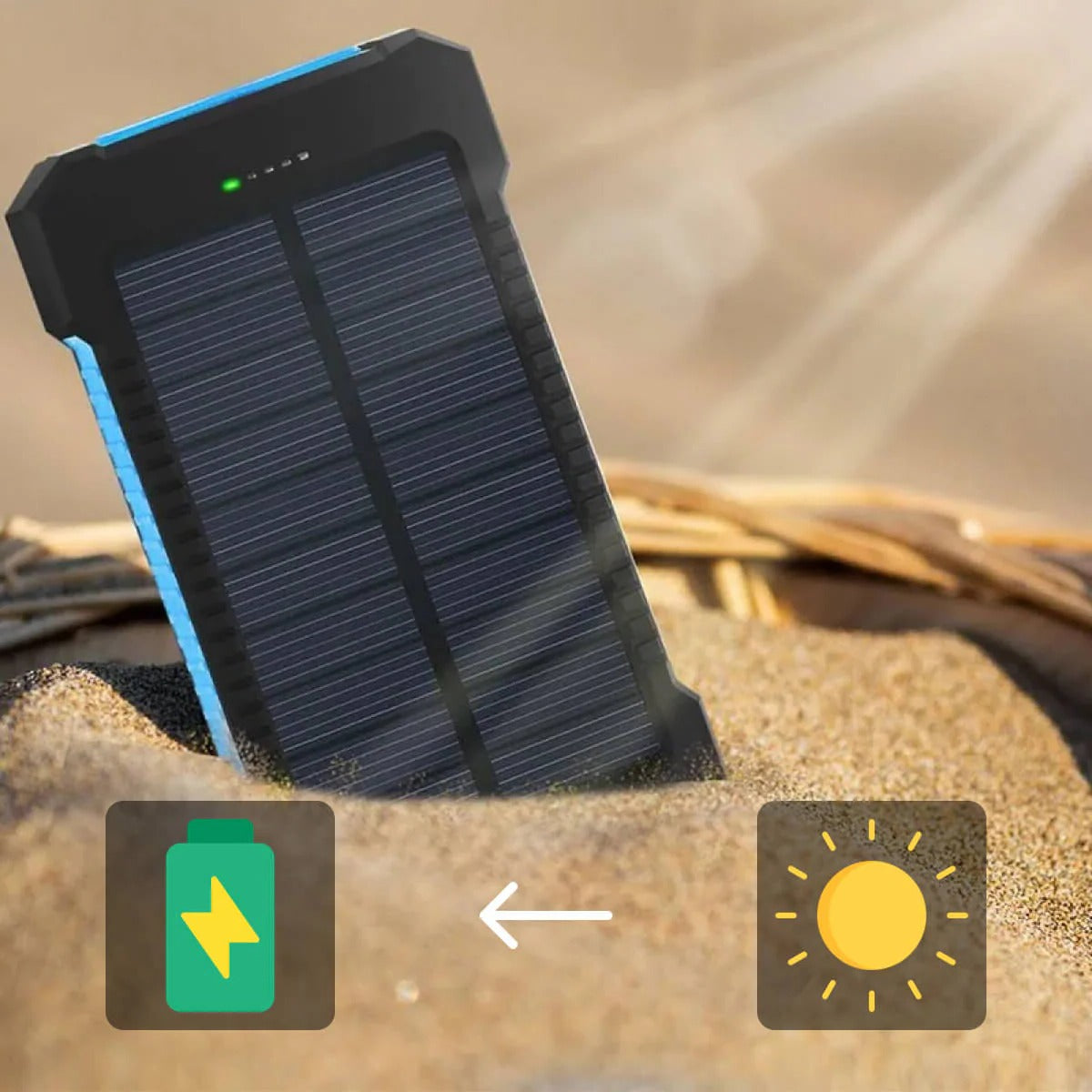 Solar Power Bank Waterproof Charger