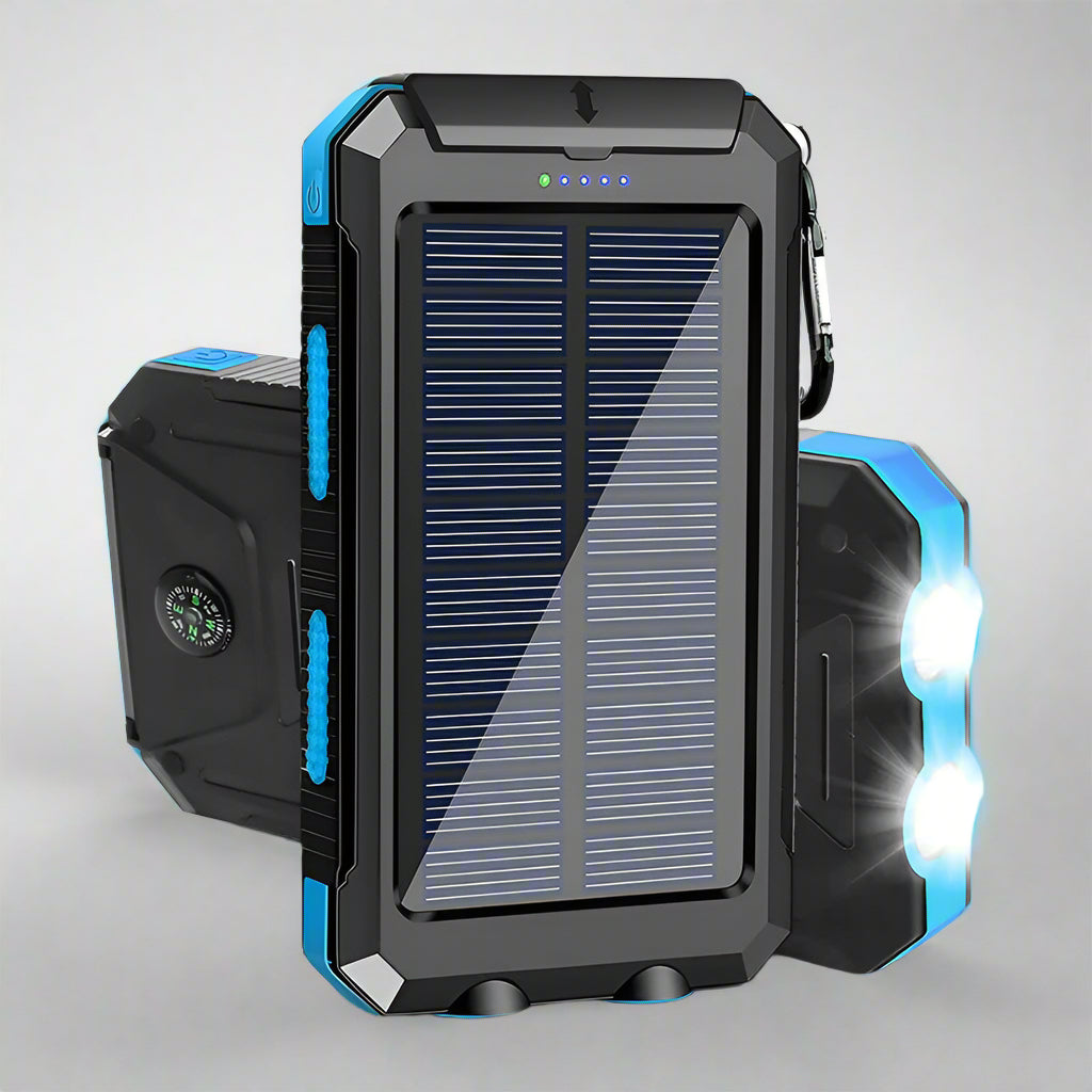 Solar Power Bank Waterproof Charger Outdoor Torch