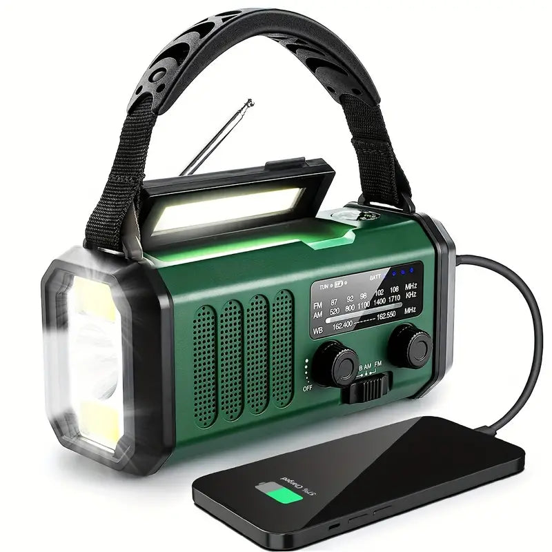 Solar Radio Flashlight Emergency Hunting Gear