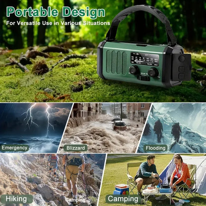 Solar Radio Flashlight Emergency Hunting Gear