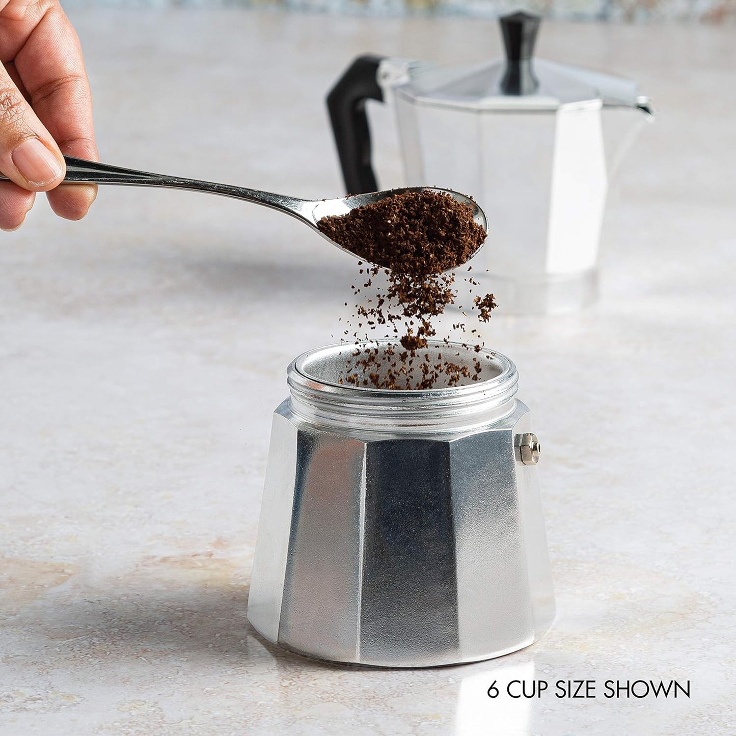 Stovetop Espresso Maker Moka Pot for Coffee Brewing