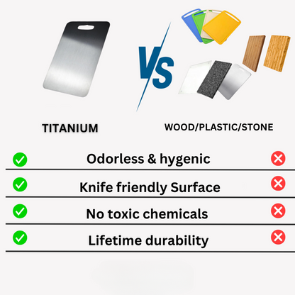 Titanium Cutting Board – Durable, Non-Toxic, and Easy to Clean