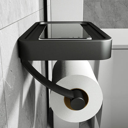 Toilet Roll Holder with Shelf
