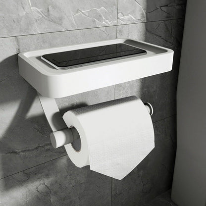 Toilet Roll Holder with Shelf
