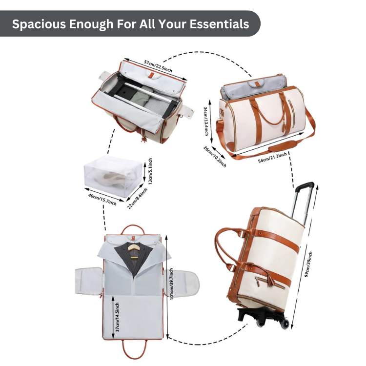 Travel Bag – Lightweight Luggage for Men and Women, Durable Travel Backpack