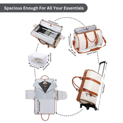 Travel Bag – Lightweight Luggage for Men and Women, Durable Travel Backpack