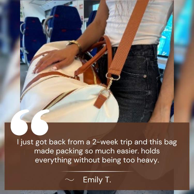 Travel Bag – Lightweight Luggage for Men and Women, Durable Travel Backpack