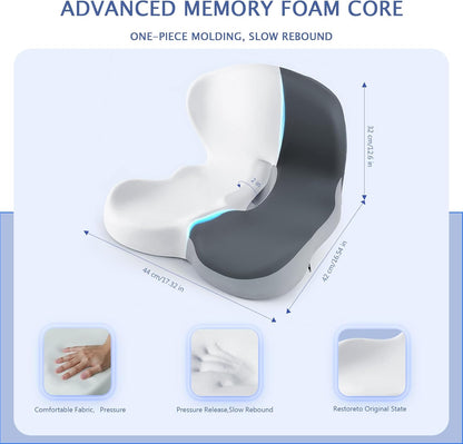 Truck car Seat Cushion Memory Foam with Lumbar Support