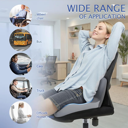 Truck car Seat Cushion Memory Foam with Lumbar Support