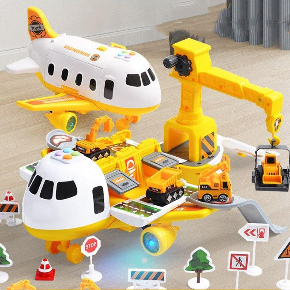 Airplane Vehicle Play Set Police Construction Fireman 3 Styles
