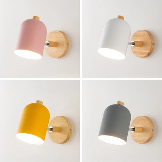 Scandinavian Wooden Wall Lamp for Home Decor and Ambient Lighting