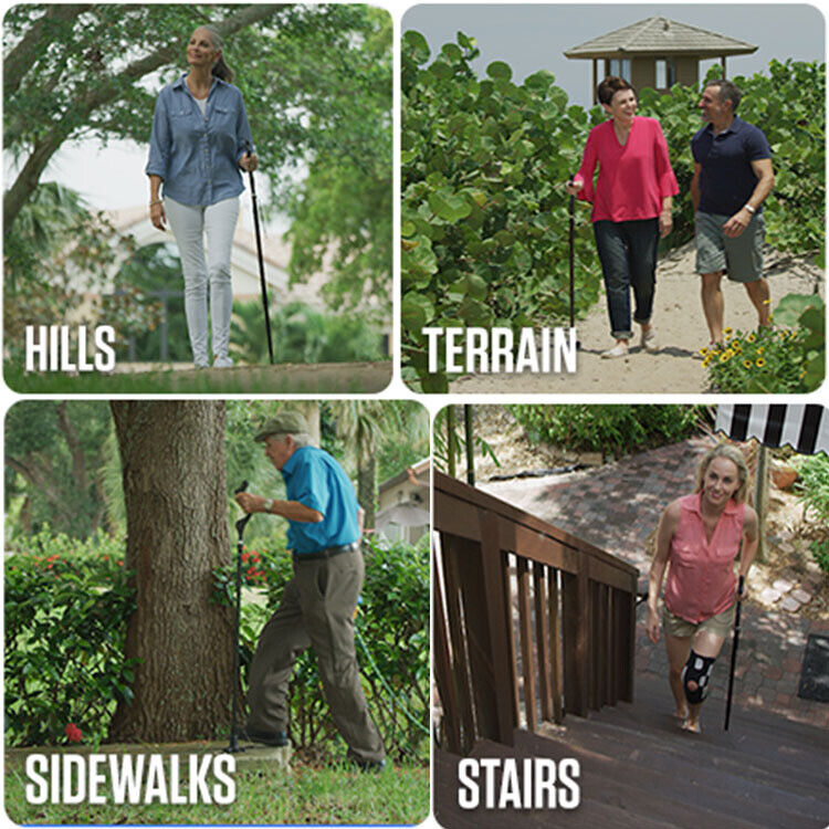 Walking Stick for Seniors – Lightweight Adjustable Cane with Ergonomic Grip