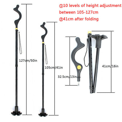 Walking Stick for Seniors – Lightweight Adjustable Cane with Ergonomic Grip