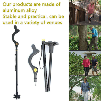 Walking Stick for Seniors – Lightweight Adjustable Cane with Ergonomic Grip