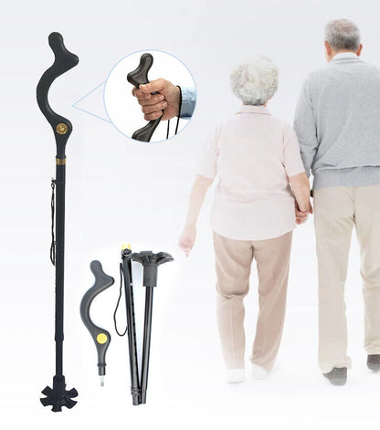 Walking Stick for Seniors – Lightweight Adjustable Cane with Ergonomic Grip