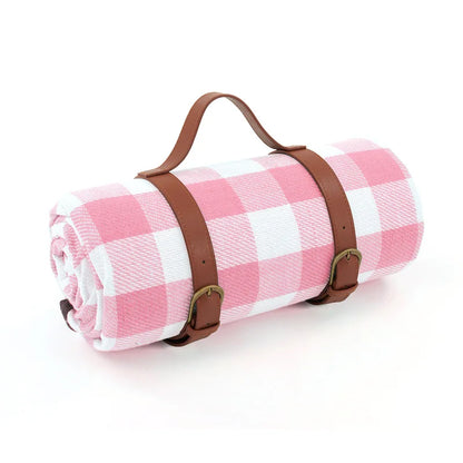 Waterproof Picnic Blanket – Large Foldable Plaid Outdoor Mat for Travel