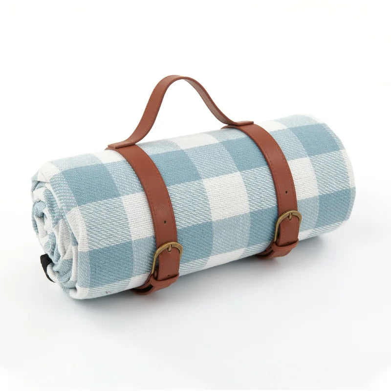 Waterproof Picnic Blanket – Large Foldable Plaid Outdoor Mat for Travel