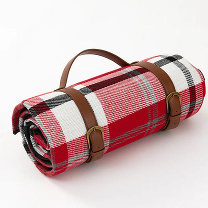 Waterproof Picnic Blanket – Large Foldable Plaid Outdoor Mat for Travel
