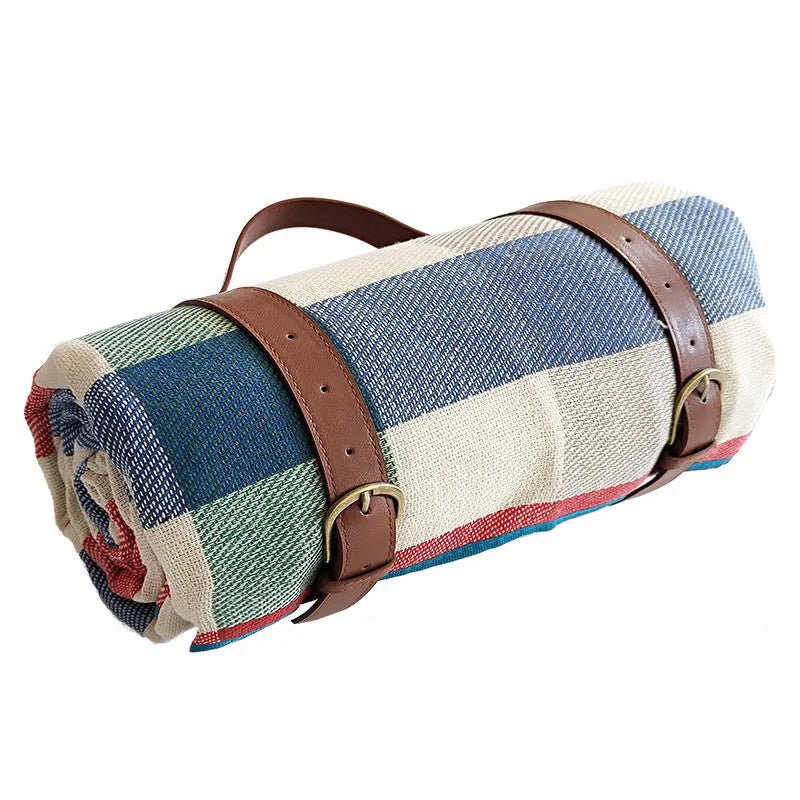 Waterproof Picnic Blanket – Large Foldable Plaid Outdoor Mat for Travel