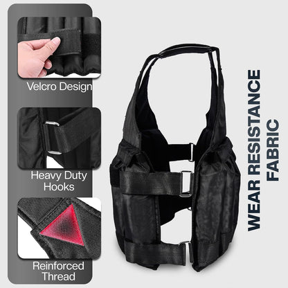 Weighted Vest for Men & Women – 5Kg 10Kg 20Kg Durable Weight Vest for Training